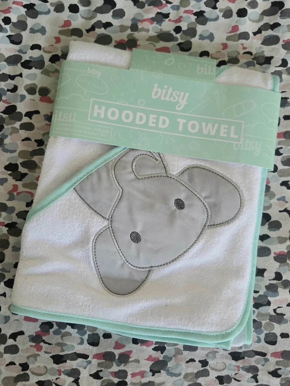 New Bitsy Baby Hooded Towel